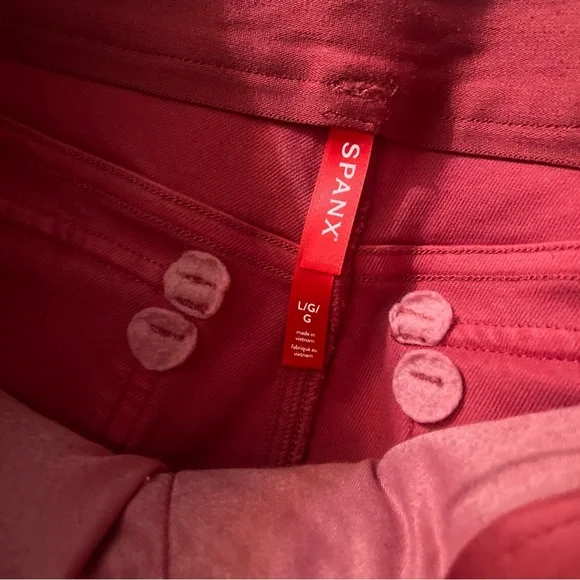 SPANX-stretch twill cropped wide leg pants . Size large - Picture 5 of 6